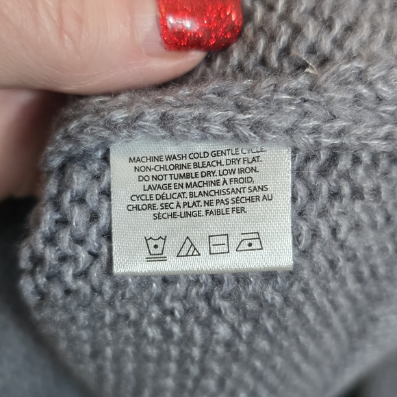 NIA Ariana Wool Blend Cardigan Gray NWT Plus Size Approximate Size 18 - Picture 11 of 13